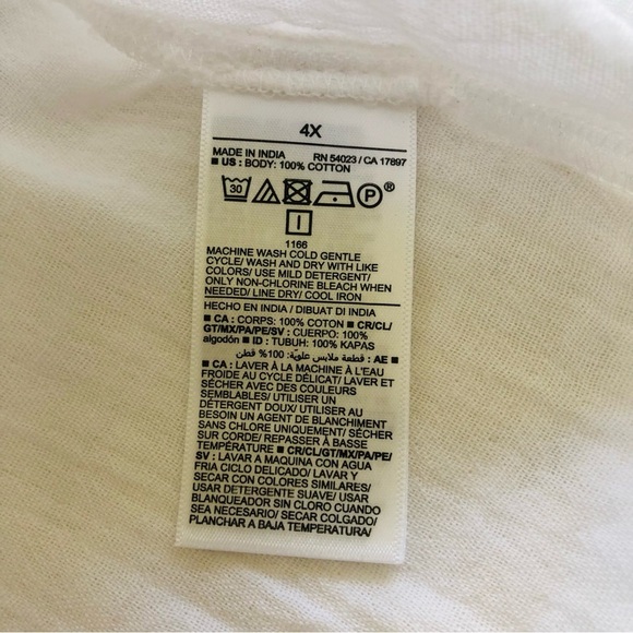 Old Navy Woman’s White Tie-Shoulder Gauzy Weave Cami Swing Top Plus Size 4X - Picture 8 of 11